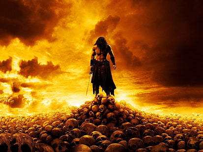 skull, Conan the Barbarian, movies, HD wallpaper HD wallpaper