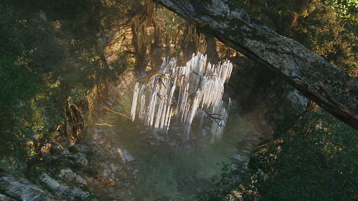 Tree of Souls, sprit, mystiskt, förtrollande, avatar, träd, 3d och abstrakt, HD tapet