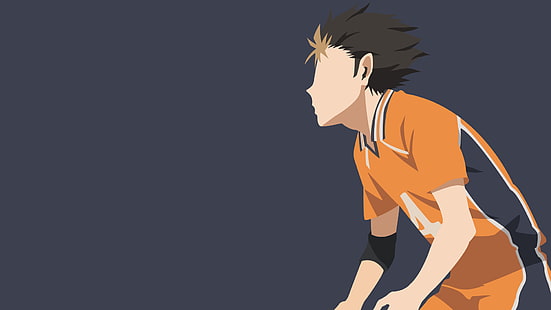 Anime, Haikyu !!, Haikyū !!, Voleibol, Yū Nishinoya, Fondo de pantalla HD HD wallpaper