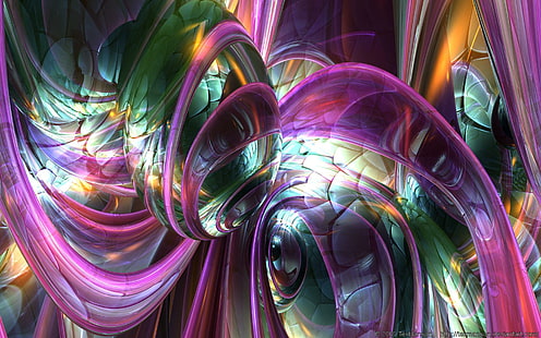 Mixolydian, windows, abstract, bryce, colorful, 3d, 3d y abstract, Fondo de pantalla HD HD wallpaper