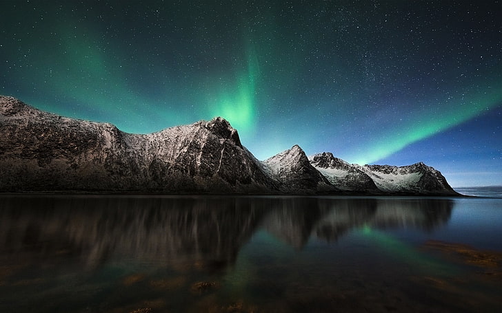 Lampu Aurora Irlandia Utara Borealis-Travel HD .., Wallpaper HD