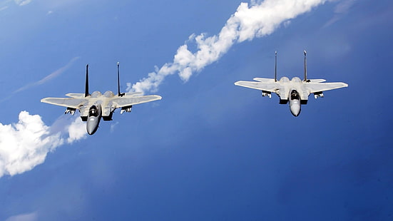 военен самолет, самолет, джетове, F-15 Eagle, военен, самолет, HD тапет HD wallpaper