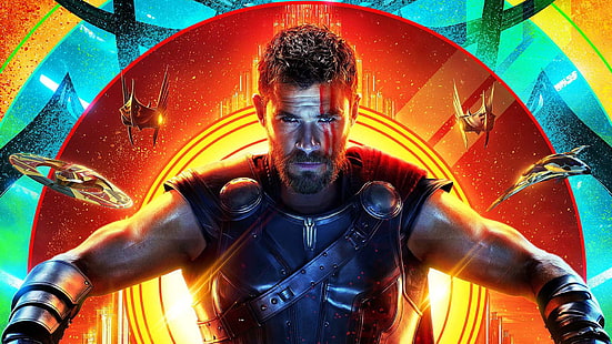 Film, Thor: Ragnarok, Chris Hemsworth, Thor, Fond d'écran HD HD wallpaper