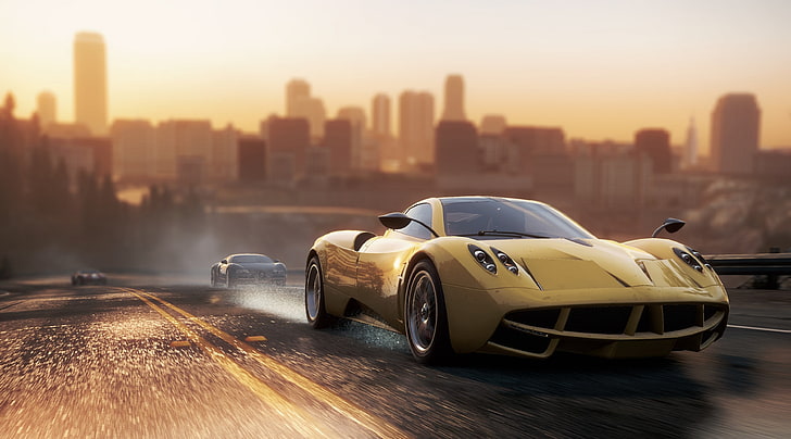 Need For Speed Most Wanted 2, champagne-metallic Pagani Huayra coupe, Games, Need For Speed, Racing, most wanted 2, NFS Game, NFS MW2, HD wallpaper