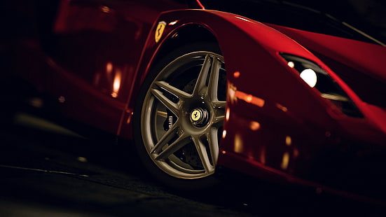 samochód, Ferrari Enzo, opony, felgi, gry wideo, Gran Turismo 5, Tapety HD HD wallpaper