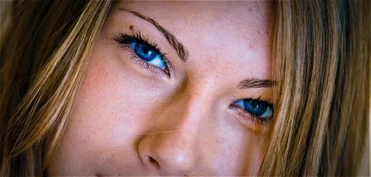 Adultes, Krystal Boyd, yeux bleus, Fond d'écran HD