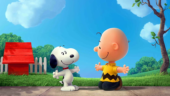 Película, The Peanuts Movie, Charlie Brown, Snoopy, Fondo de pantalla HD HD wallpaper