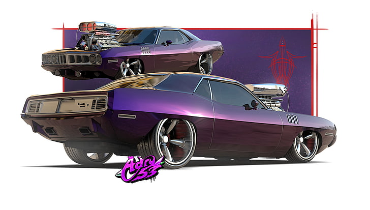 Plymouth, Plymouth Hemi Cuda, Purple Car, HD wallpaper