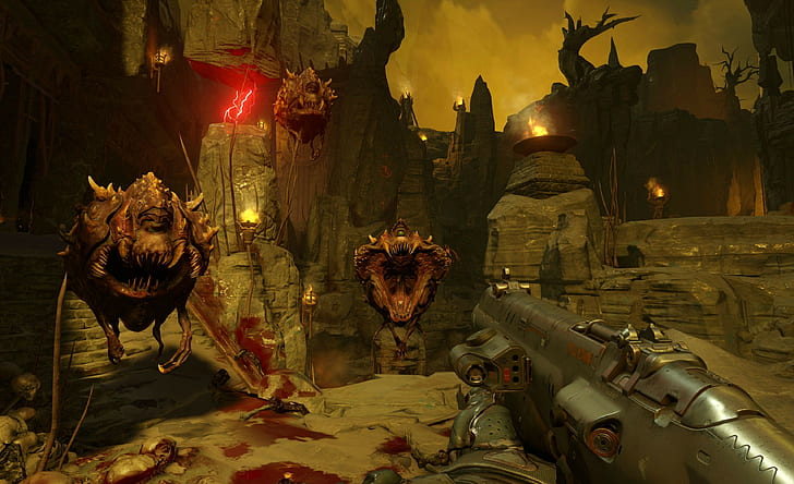 Doom Game, Doom 4, Id Software, Video Games, Shooter, First Person Shooter, doom 4, id Software, gry wideo, strzelanka, Tapety HD