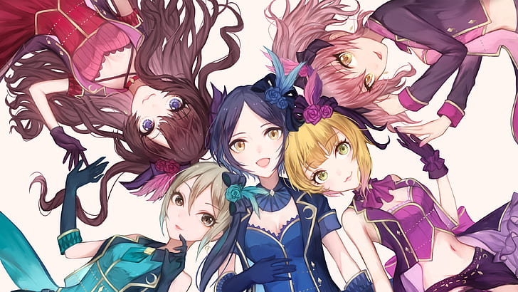 Anime, The iDOLM @ STER Cinderella Girls, Frederica Miyamoto, Hayami Kanade, Mika Jougasaki, Shiki Ichinose, Syuko Shiomi, Sfondo HD