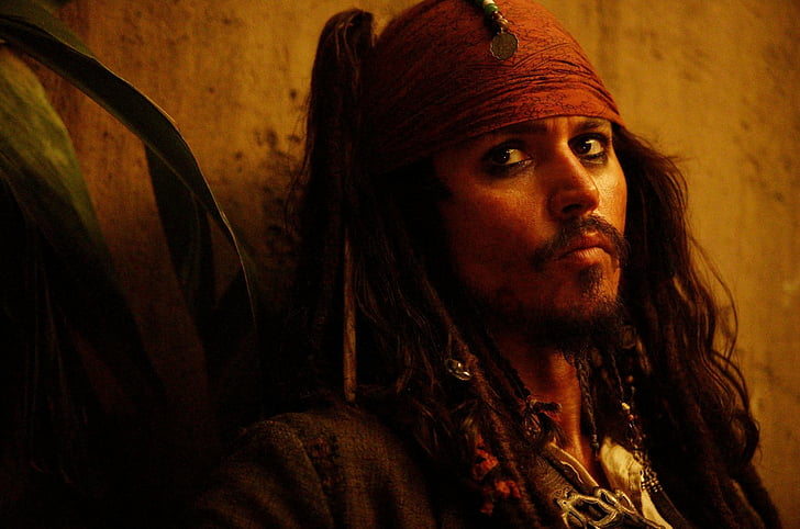 Bajak Laut Karibia, Bajak Laut Karibia: Dada Orang Mati, Jack Sparrow, Johnny Depp, Wallpaper HD