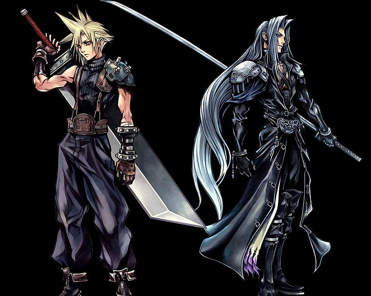 финальная фантазия vii sephiroth финальная фантазия viii облачная борьба 1280x1024 Видеоигры Final Fantasy HD Art, sephiroth, Final Fantasy VII, HD обои
