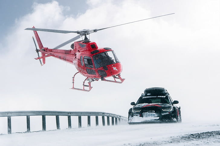 helicopter, planes, cars, snow, racing cars, HD wallpaper