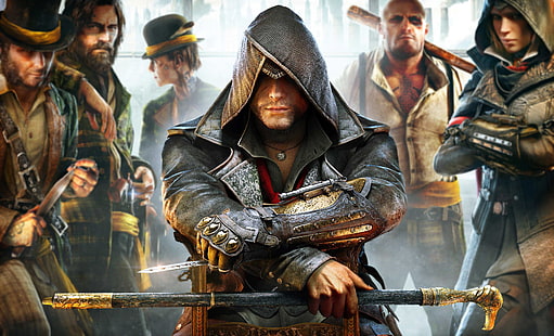 Capa de Assassin's Creed, papel de parede digital de Assassin's Creed, Assassin's Creed, Sindicato dos Assassins Creed, Jacob Frye, HD papel de parede HD wallpaper