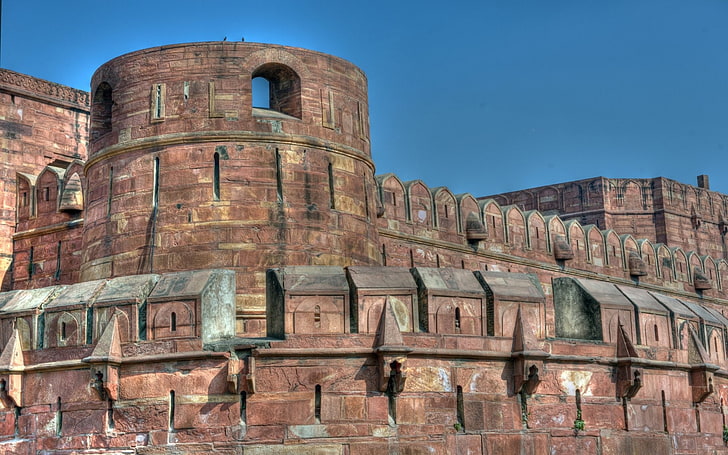 Castelos, Forte de Agra, HD papel de parede