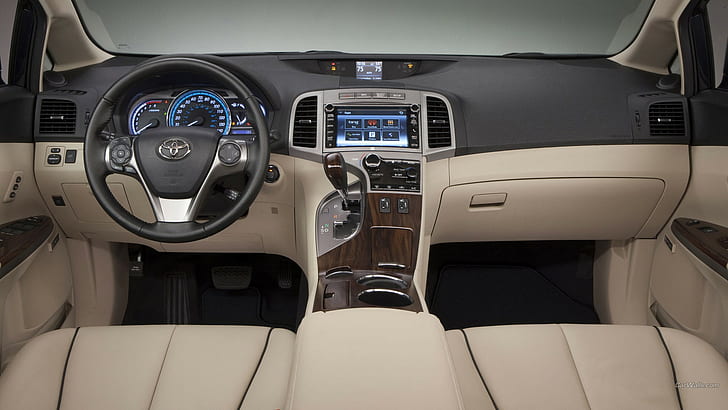 Toyota Venza, carro, interior de carro, HD papel de parede