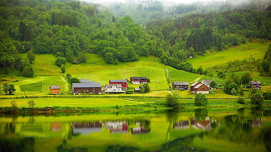 Schönes Dorf, HD-Hintergrundbild HD wallpaper