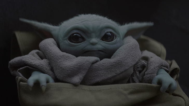 Mandalorianin, Baby Yoda, Tapety HD