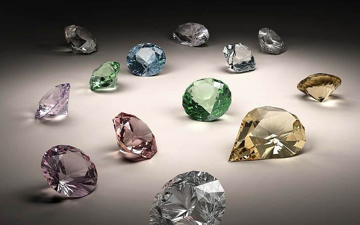 stones, jewels backgrounds, diamonds, download 3840x2400 stones, HD wallpaper
