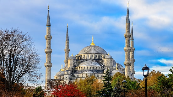 Sultan Ahmed Mosque Istanbul, Türkei, Türkei, Moschee, Gebäude, religiös, Sultan Ahmed, Istanbul, HD-Hintergrundbild HD wallpaper