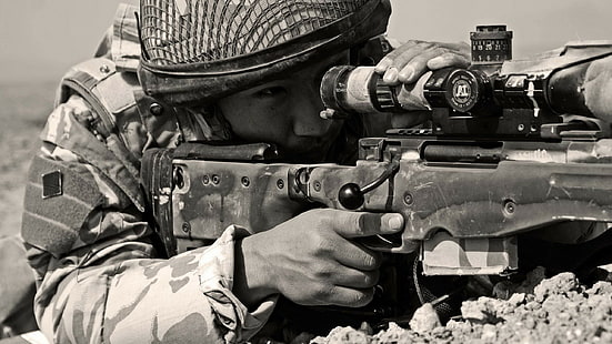 군사, 군인, 저격수, 저격 소총, HD 배경 화면 HD wallpaper