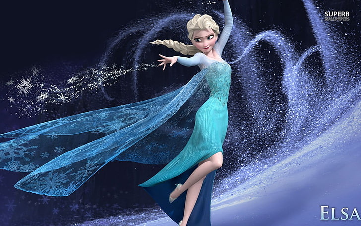 디즈니 겨울 왕국 Queen Elsa 사진, 영화, 겨울 왕국 (영화), Princess Elsa, snow, HD 배경 화면