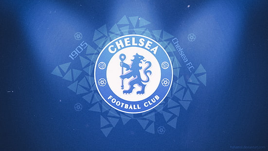 Logo du club de football de Chelsea, papier peint, football, bureau, emblème, Chelsea, fans, Fond d'écran HD HD wallpaper