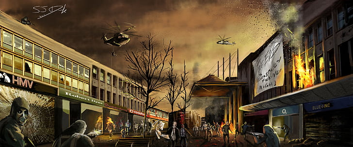 Zombies, apokalyptisch, HD-Hintergrundbild
