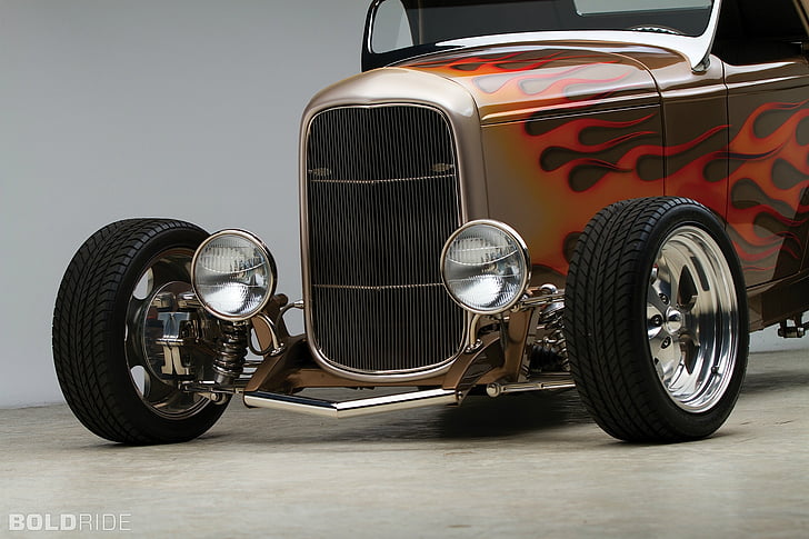 1932, box, classic, custom, ford, high, hot, retro, roadster, rod, HD wallpaper