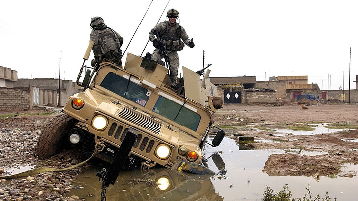 ejército, fallar, hummer, irak, vehículos, guerra, Fondo de pantalla HD