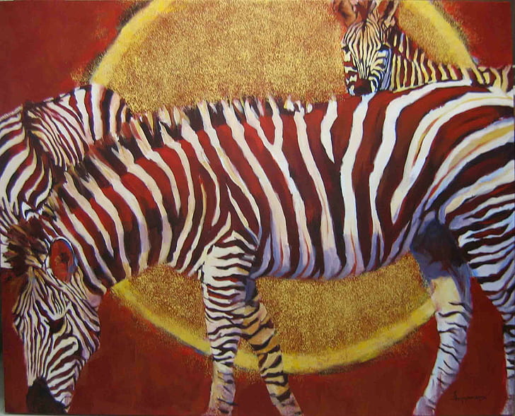 Diverso è ok, zebra, luna, brillante, bianco, strisce, animali, Sfondo HD