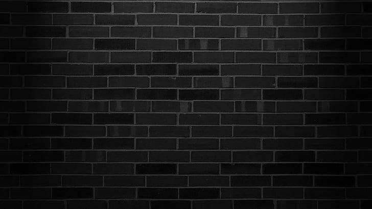 minimalism pattern monochrome bricks walls, HD wallpaper