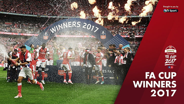 Arsenal Club FA CUP WINNERS 2017 Wallpaper 01, HD wallpaper