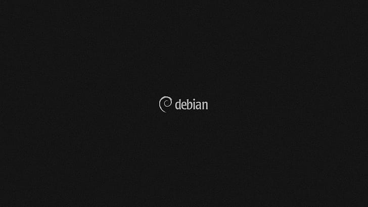 Linux, Debian, technologia, komputer, monochromatyczny, minimalizm, Tapety HD