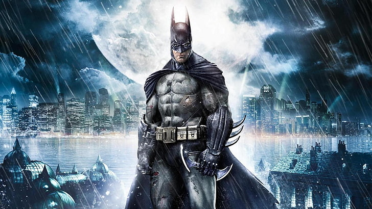 Illustrazione di Batman, Batman, Batman: Arkham Asylum, videogiochi, Rocksteady Studios, Sfondo HD