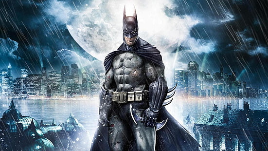 Ilustracja Batmana, Batman, Batman: Arkham Asylum, gry wideo, Rocksteady Studios, Tapety HD HD wallpaper