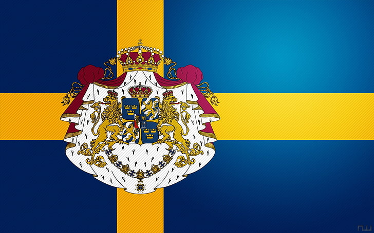 Sverige, flagga, HD tapet