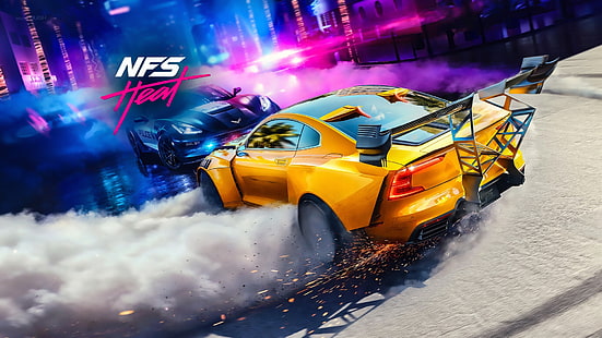 Electronic Arts, Ghost Games, NFS Heat, Need for Speed ​​Heat, Tapety HD HD wallpaper