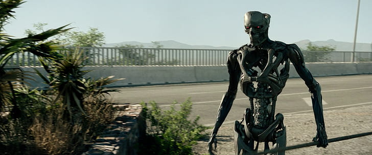 Terminator Dark Fate, Terminator, cyborg, robô, HD papel de parede