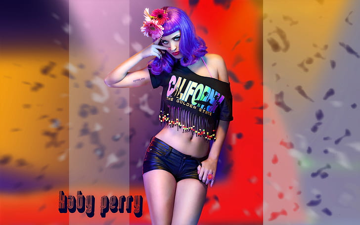 Katy Perry California Girls, Калифорния, девушки, Кэти, Перри, HD обои