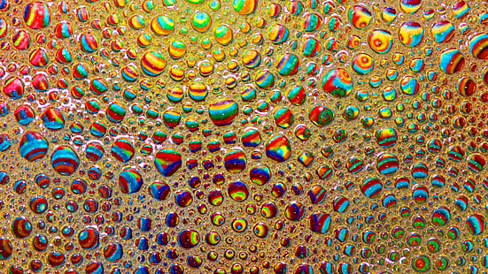 психоделический, триповый, пузырь, красочный, HD обои HD wallpaper