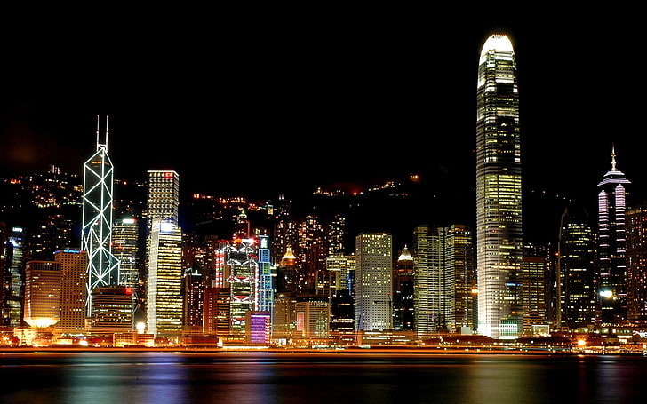 paisagem urbana, cidade, Hong Kong, HD papel de parede