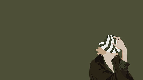 التوضيح شخصية أنيمي الذكور ذات الشعر الأصفر ، Urahara Kisuke ، بليتش، خلفية HD HD wallpaper