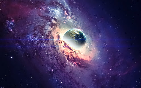 Galaxie, Universum, Schwarzes Loch, Sterne, Nebel, 4K, HD-Hintergrundbild HD wallpaper