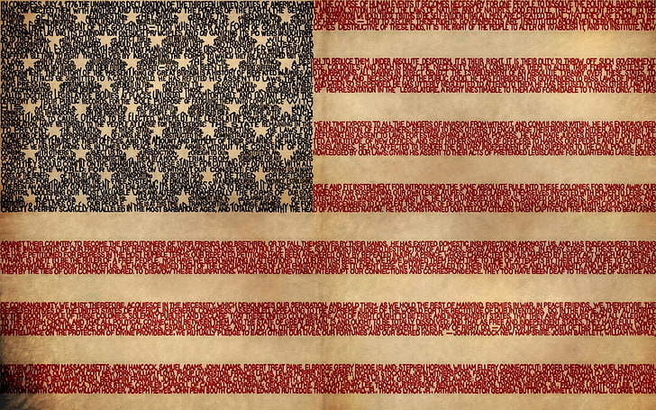 Spanduk bendera AS, spanduk, latar belakang, simbol, permukaan, Wallpaper HD