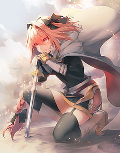 chłopcy z anime, Astolfo (Fate / Apocrypha), Rider of Black, Fate / Apocrypha, Tapety HD HD wallpaper