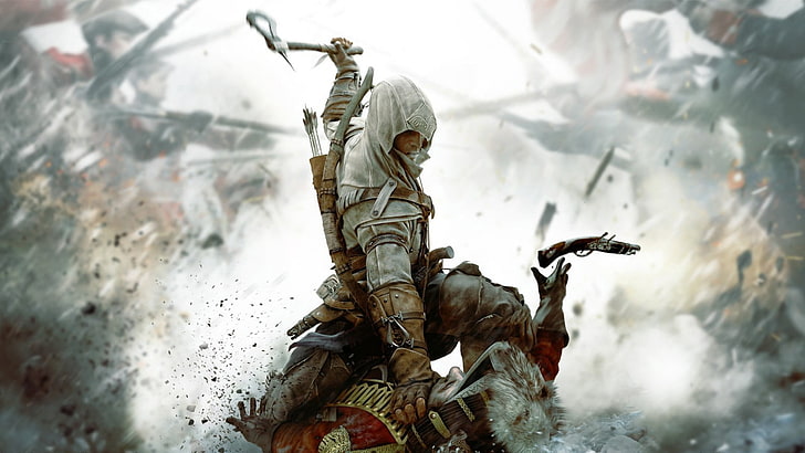 Fondo de pantalla digital de Assassin's Creed, Assassin's Creed, videojuegos, Assassin's Creed III, Fondo de pantalla HD