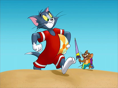 und, Zeichentrickfilm, Jerry, Tom, HD-Hintergrundbild HD wallpaper