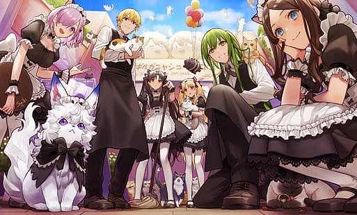 Fate Series, Fate / Grand Order, Mash Kyrielight, Леонардо да Винчи (FGO), Иштар (Fate Grand Order), HD обои HD wallpaper