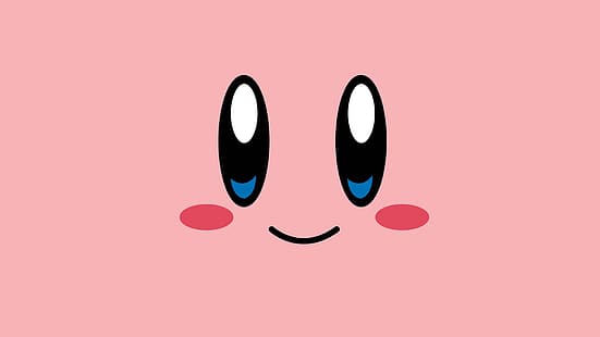 Kirby, Minimalismus, Gesicht, HD-Hintergrundbild HD wallpaper
